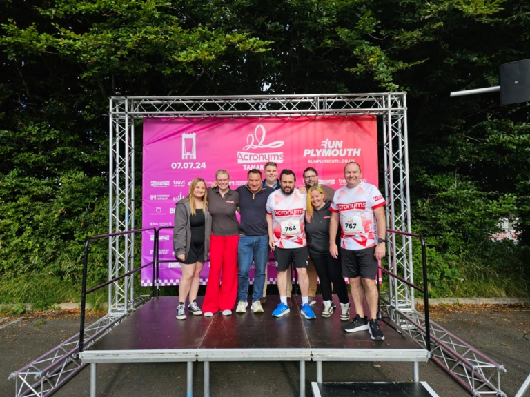 members of the team at a sponsored event